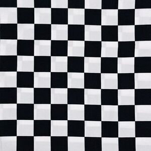 Chess Board Print Cotton Fabric